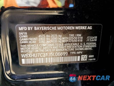 Zdjęcie 12 z 12 samochodu: 2018 BMW X1 SDRIVE28I VIN:WBXHU7C31J5L06699 - miniatura