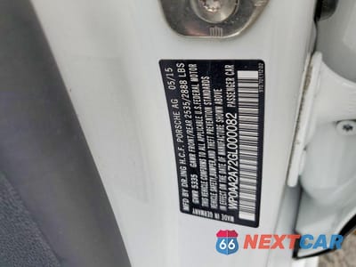 Zdjęcie 12 z 12 samochodu: 2016 PORSCHE PANAMERA 2 VIN:WP0AA2A72GL000082 - miniatura