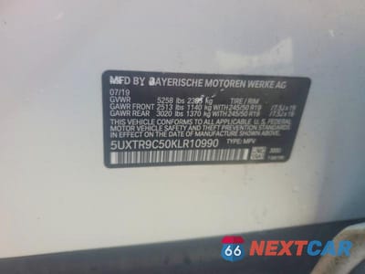 Zdjęcie 13 z 13 samochodu: 2019 BMW X3 XDRIVE30I VIN:5UXTR9C50KLR10990 - miniatura