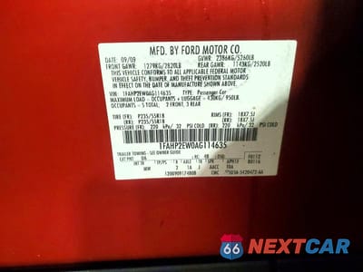 Zdjęcie 12 z 12 samochodu: 2010 FORD TAURUS SEL VIN:1FAHP2EW0AG114635 - miniatura