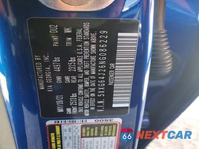 Zdjęcie 12 z 12 samochodu: 2022 KIA K5 GT-LINE VIN:5XXG64J26NG086229 - miniatura