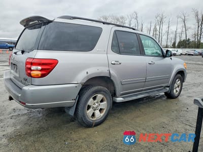 Trzecie zdjęcie samochodu z tyłu: 2002 TOYOTA SEQUOIA LIMITED VIN:5TDBT48A62S099542 - miniatura