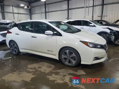 Czwarte zdjęcie samochodu z boku: 2018 NISSAN LEAF S VIN:1N4AZ1CP0JC300569 - miniatura