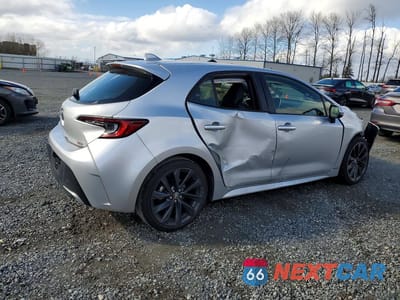 Trzecie zdjęcie samochodu z tyłu: 2023 TOYOTA COROLLA HATCHBACK XSE VIN:JTNC4MBE0P3213651 - miniatura