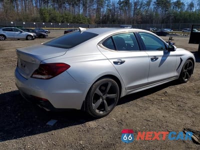 Trzecie zdjęcie samochodu z tyłu: 2019 GENESIS G70 2.0T ADVANCED VIN:KMTG44LA3KU013112 - miniatura