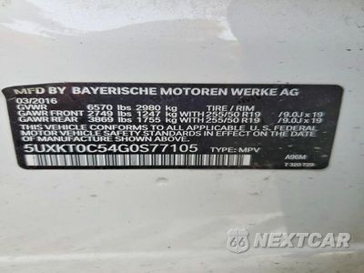Zdjęcie 13 z 13 samochodu: 2016 BMW X5 XDR40E VIN:5UXKT0C54G0S77105 - miniatura