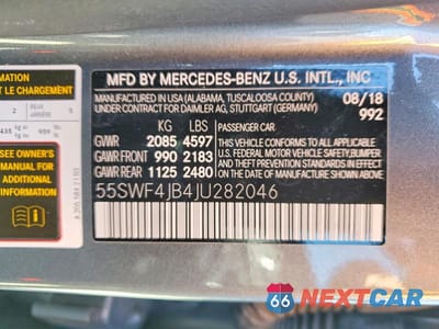 Zdjęcie 12 z 12 samochodu: 2018 MERCEDES-BENZ C 300 VIN:55SWF4JB4JU282046 - miniatura