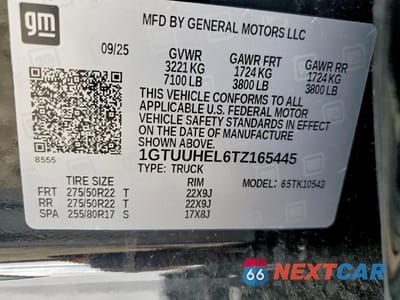 Zdjęcie 12 z 12 samochodu: 2026 GMC SIERRA K1500 DENALI ULTIMATE VIN:1GTUUHEL6TZ165445 - miniatura