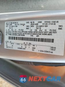 Zdjęcie 12 z 12 samochodu: 2020 FORD ESCAPE SEL VIN:1FMCU0H65LUB70356 - miniatura