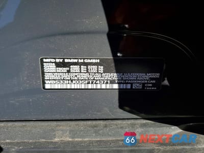 Zdjęcie 12 z 12 samochodu: 2025 BMW M3 COMPETITION VIN:WBS33HJ03SFT74371 - miniatura