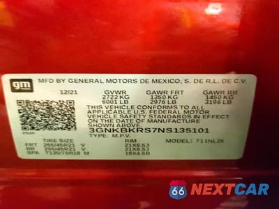 Zdjęcie 13 z 13 samochodu: 2022 CHEVROLET BLAZER RS VIN:3GNKBKRS7NS135101 - miniatura
