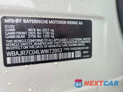 Zdjęcie 12 z 12 samochodu: 2020 BMW 530 XI VIN:WBAJR7C04LWW73953 - miniatura