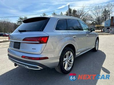 Trzecie zdjęcie samochodu z tyłu: 2021 AUDI Q7 PREMIUM PLUS VIN:WA1LXAF75MD010227 - miniatura