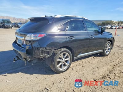 Trzecie zdjęcie samochodu z tyłu: 2012 LEXUS RX 350 BASE VIN:2T2ZK1BA6CC069391 - miniatura
