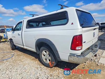 Drugie zdjęcie samochodu z przodu: 2012 DODGE RAM 1500 SLT VIN:3C6JD7EP4CG116672 - miniatura