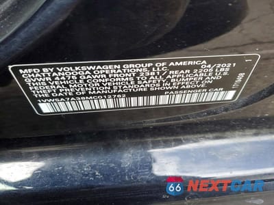 Zdjęcie 12 z 12 samochodu: 2021 VOLKSWAGEN PASSAT SE VIN:1VWSA7A38MC012762 - miniatura