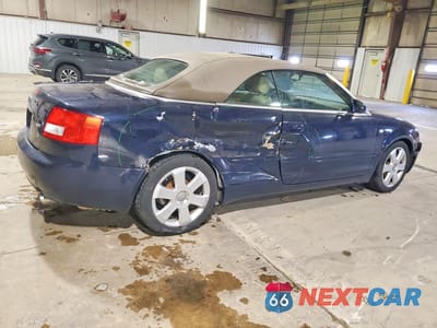 Trzecie zdjęcie samochodu z tyłu: 2006 AUDI A4 1.8 CABRIOLET VIN:WAUAC48HX6K011174 - miniatura