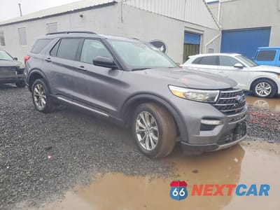 Czwarte zdjęcie samochodu z boku: 2021 FORD EXPLORER XLT VIN:1FMSK8DH3MGB66040 - miniatura