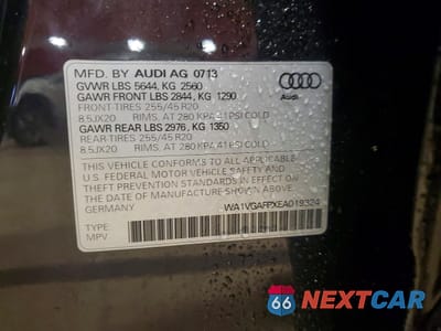 Zdjęcie 13 z 13 samochodu: 2014 AUDI SQ5 PRESTIGE VIN:WA1VGAFPXEA019324 - miniatura