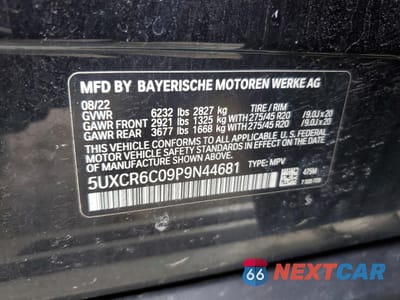 Zdjęcie 13 z 13 samochodu: 2023 BMW X5 XDRIVE40I VIN:5UXCR6C09P9N44681 - miniatura