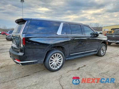 Trzecie zdjęcie samochodu z tyłu: 2022 CADILLAC ESCALADE ESV PREMIUM LUXURY VIN:1GYS4KKL2NR352753 - miniatura