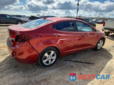 Trzecie zdjęcie samochodu z tyłu: 2013 HYUNDAI ELANTRA GLS VIN:5NPDH4AE6DH407843 - miniatura