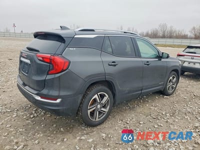 Trzecie zdjęcie samochodu z tyłu: 2018 GMC TERRAIN SLT VIN:3GKALREU7JL153222 - miniatura