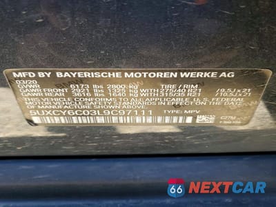 Zdjęcie 13 z 13 samochodu: 2020 BMW X6 XDRIVE40I VIN:5UXCY6C03L9C97111 - miniatura