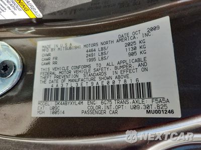 Zdjęcie 12 z 13 samochodu: 2010 MITSUBISHI ECLIPSE SPYDER GT VIN:4A37L3ET9AE007816 - miniatura