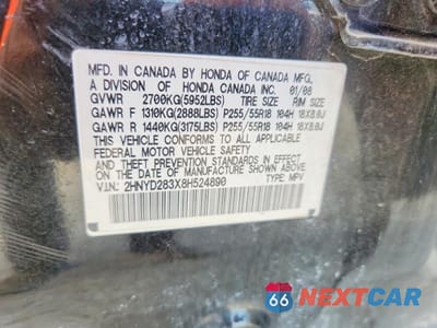 Zdjęcie 13 z 13 samochodu: 2008 ACURA MDX TECHNOLOGY VIN:2HNYD283X8H524890 - miniatura