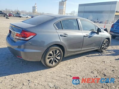 Trzecie zdjęcie samochodu z tyłu: 2013 HONDA CIVIC EX VIN:19XFB2F8XDE088050 - miniatura