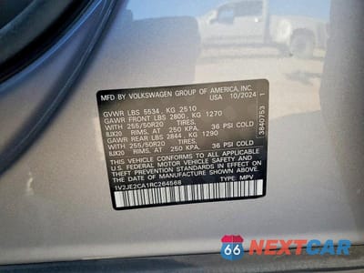 Zdjęcie 14 z 14 samochodu: 2024 VOLKSWAGEN ATLAS CROSS SPORT SE VIN:1V2JE2CA1RC264568 - miniatura