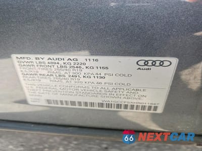 Zdjęcie 12 z 12 samochodu: 2017 AUDI Q3 PRESTIGE VIN:WA1GCCFSXHR011847 - miniatura