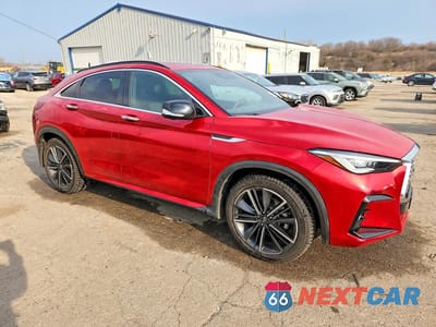 Czwarte zdjęcie samochodu z boku: 2022 INFINITI QX55 ESSENTIAL VIN:3PCAJ5K31NF102910 - miniatura