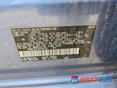 Zdjęcie 13 z 13 samochodu: 2008 TOYOTA RAV4 BASE VIN:JTMBD33V186056530 - miniatura