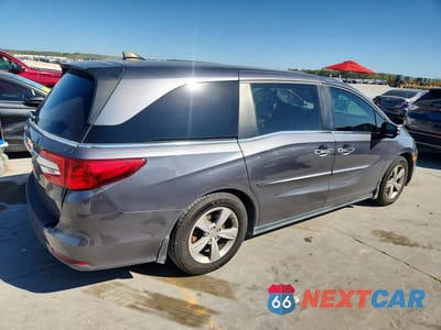 Trzecie zdjęcie samochodu z tyłu: 2019 HONDA ODYSSEY EX-L VIN:5FNRL6H75KB017674 - miniatura