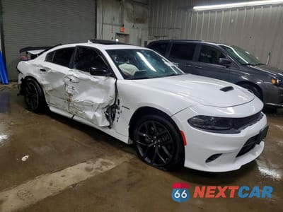 Czwarte zdjęcie samochodu z boku: 2022 DODGE CHARGER R VIN:2C3CDXCT1NH180676 - miniatura