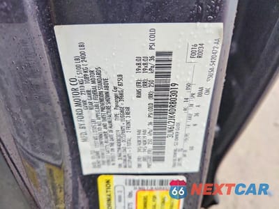 Zdjęcie 12 z 12 samochodu: 2013 LINCOLN MKZ VIN:3LN6L2JK4DR803019 - miniatura