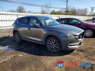 Czwarte zdjęcie samochodu z boku: 2018 MAZDA CX-5 GRAND TOURING VIN:JM3KFBDM9J0430005 - miniatura