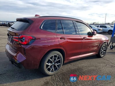 Trzecie zdjęcie samochodu z tyłu: 2023 BMW X3 XDRIVE30I VIN:5UX53DP06P9S73927 - miniatura