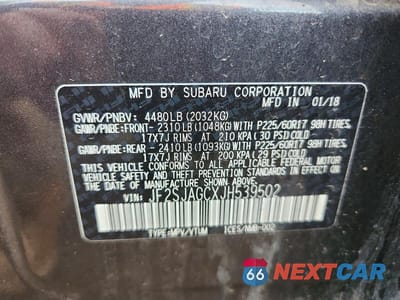 Zdjęcie 13 z 13 samochodu: 2018 SUBARU FORESTER 2.5I PREMIUM VIN:JF2SJAGCXJH539502 - miniatura