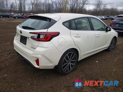 Trzecie zdjęcie samochodu z tyłu: 2024 SUBARU IMPREZA SPORT VIN:JF1GUAFC7R8349512 - miniatura
