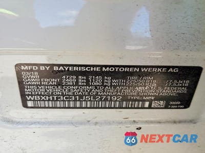 Zdjęcie 13 z 13 samochodu: 2018 BMW X1 XDRIVE28I VIN:WBXHT3C31J5L27192 - miniatura