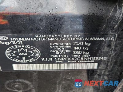 Zdjęcie 13 z 13 samochodu: 2022 HYUNDAI SONATA N LINE VIN:5NPEK4JC8NH139240 - miniatura