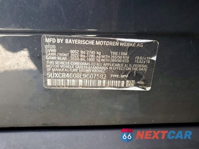 Zdjęcie 13 z 13 samochodu: 2020 BMW X5 SDRIVE 40I VIN:5UXCR4C08L9C07582 - miniatura