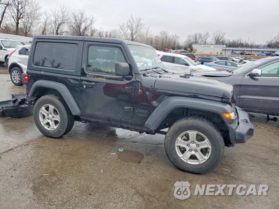 Czwarte zdjęcie samochodu z boku: 2021 JEEP WRANGLER SPORT VIN:1C4GJXAN1MW856392 - miniatura