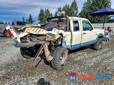 Trzecie zdjęcie samochodu z tyłu: 1990 FORD RANGER SUPER CAB VIN:1FTCR15T8LPA25400 - miniatura