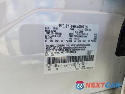 Zdjęcie 13 z 13 samochodu: 2017 FORD EDGE SEL VIN:2FMPK3J8XHBC07824 - miniatura