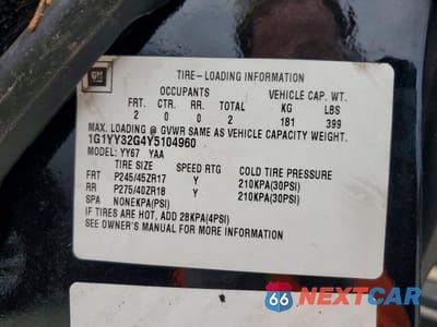 Zdjęcie 13 z 13 samochodu: 2000 CHEVROLET CORVETTE VIN:1G1YY32G4Y5104960 - miniatura