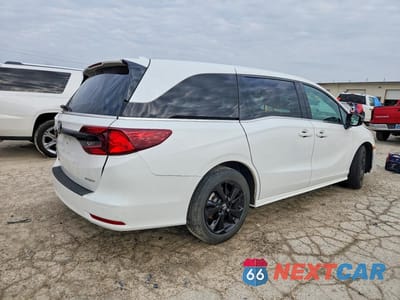 Trzecie zdjęcie samochodu z tyłu: 2023 HONDA ODYSSEY SPORT-L VIN:5FNRL6H74PB031315 - miniatura